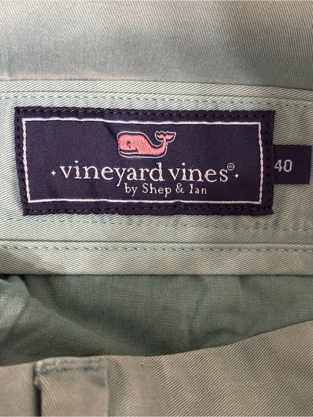 Vineyard Vines Breaker Shorts Mens 40 Lot of 2 Blue Green Chino Stretch